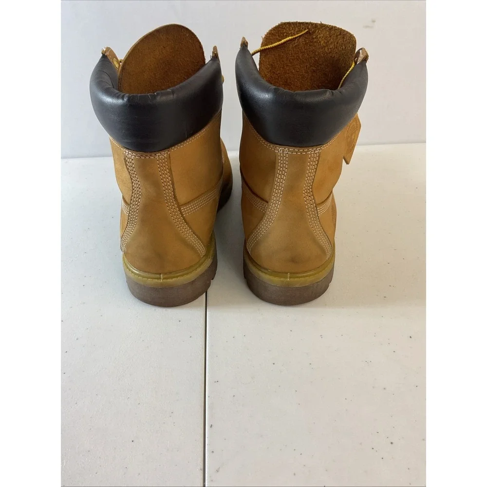 Timberland Wheat Leather Waterproof Men's Work Boots Size 12‎ Lace Up Tb010061